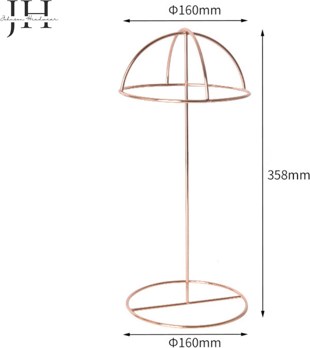 Johnson Headwear® - Pruikenstandaard - Hero - Pruiken Hoofd Standaard - Pruikenhouder - Hoed standaard - hoeden houder