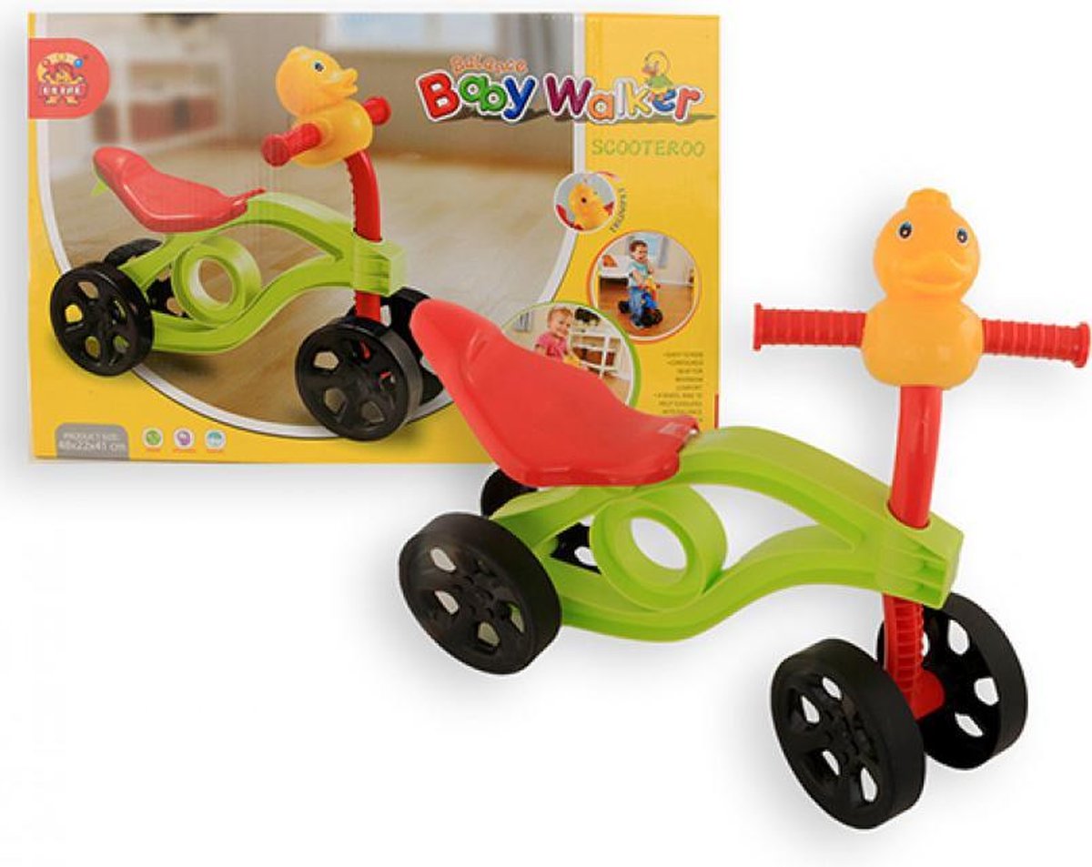 Jono Toys  - Baby Walker - Loopwagen -   - 48 cm. - met eend