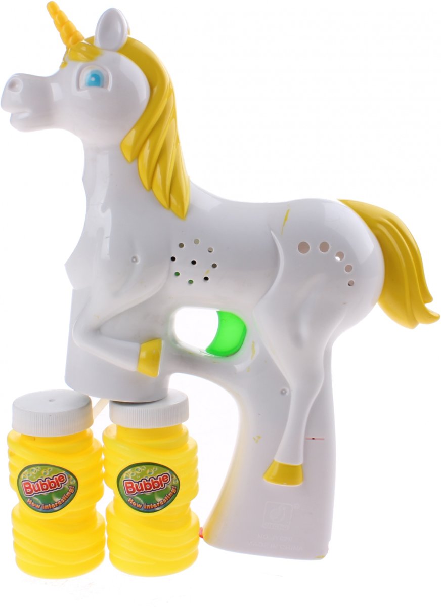 Jonotoys Bellenblaas Machine Unicorn Met Licht Wit