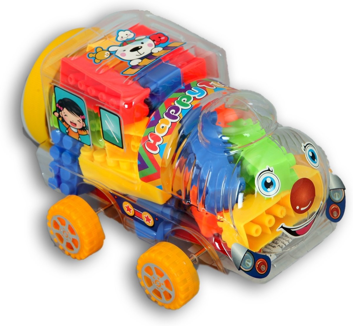 Jonotoys Blokken In Auto 21-stuks 16 Cm