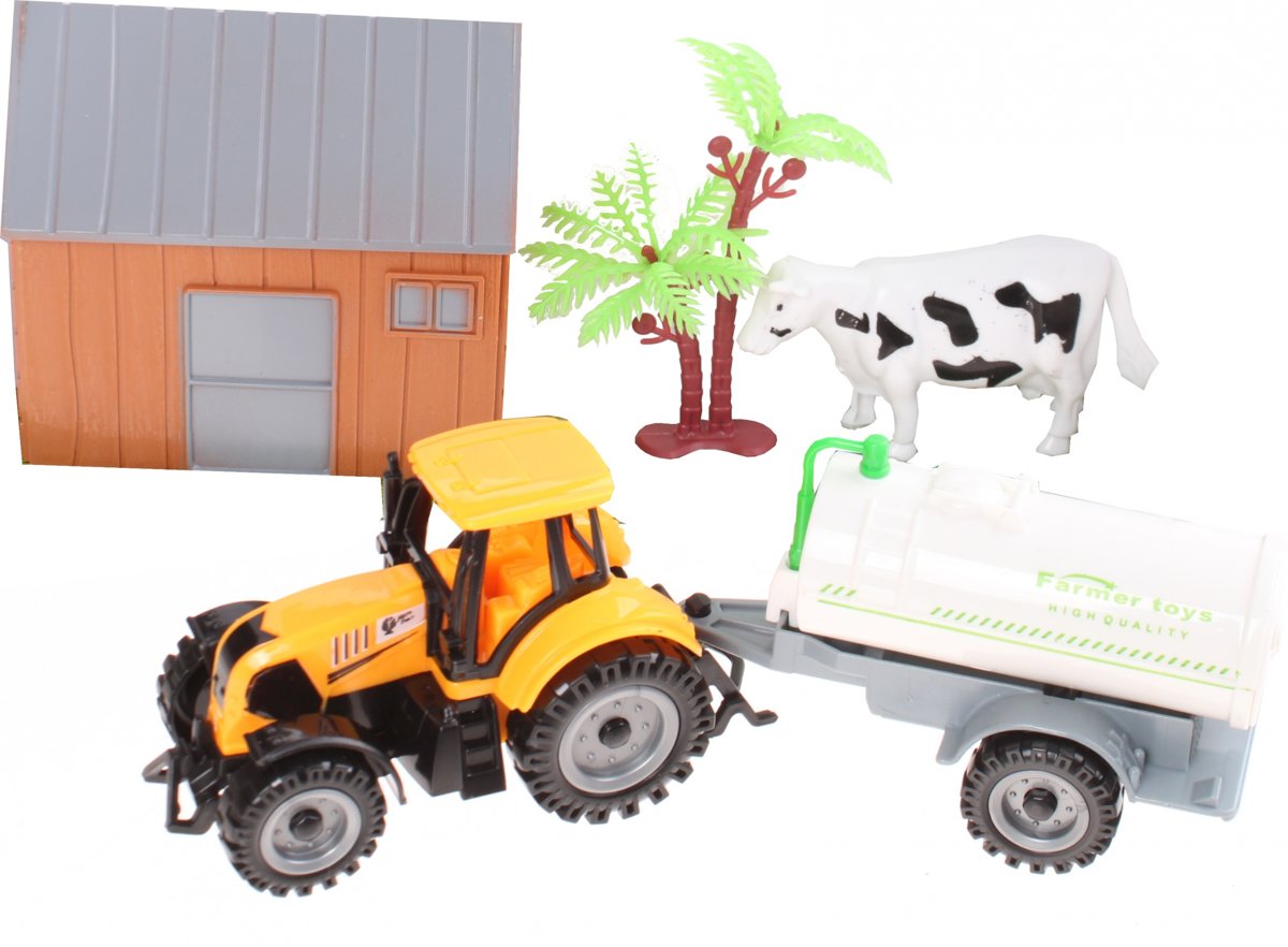 Jonotoys Boerderij Speelset 5-delig 18 Cm Koe