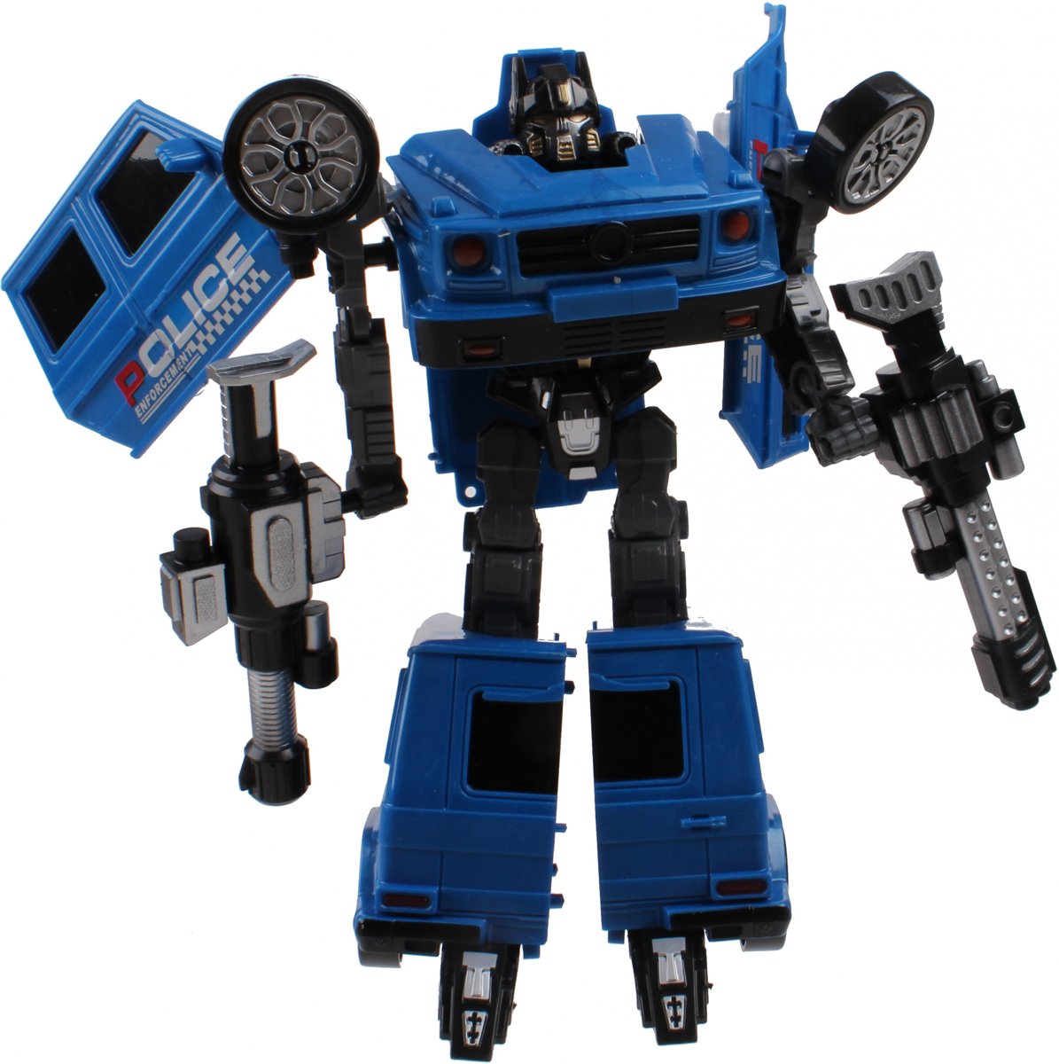 Jonotoys Deformation Robot Swat Police Blauw