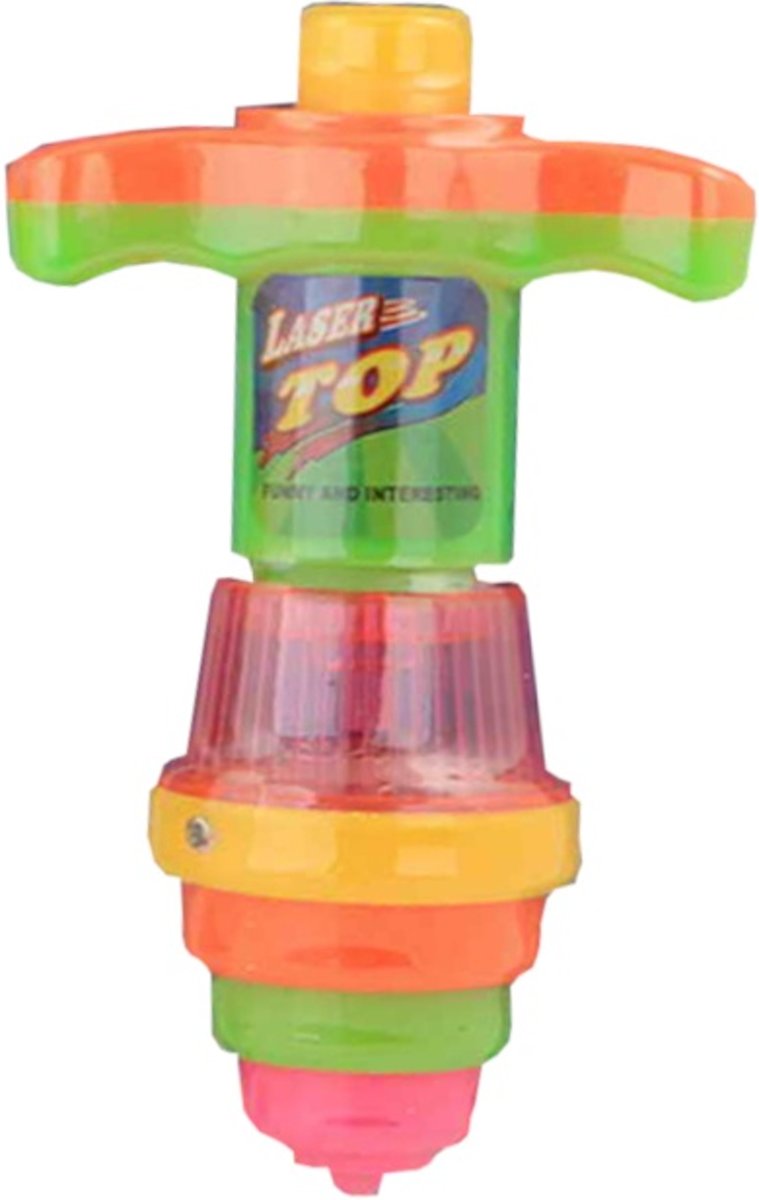 Jonotoys Draaitol Tornado Top Met Licht Junior 11,5 Cm