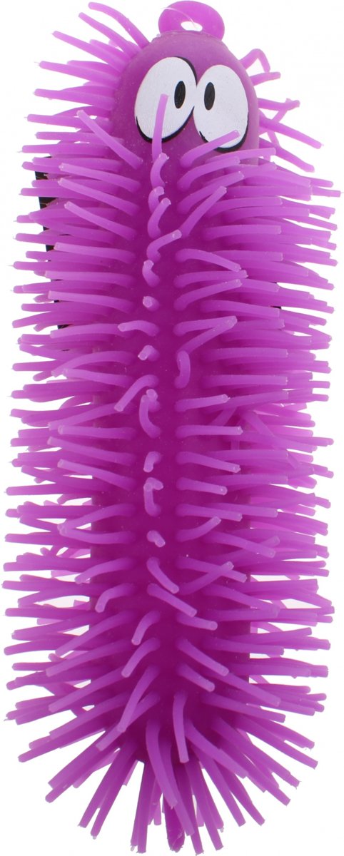 Jonotoys Elastische Worm Met Licht Fluffy Paars 20 Cm