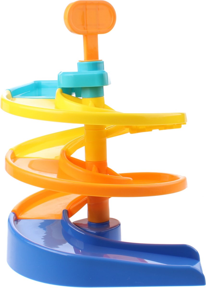 Jonotoys Garage Spiral Ramp Met 2 Autos Oranje/groen