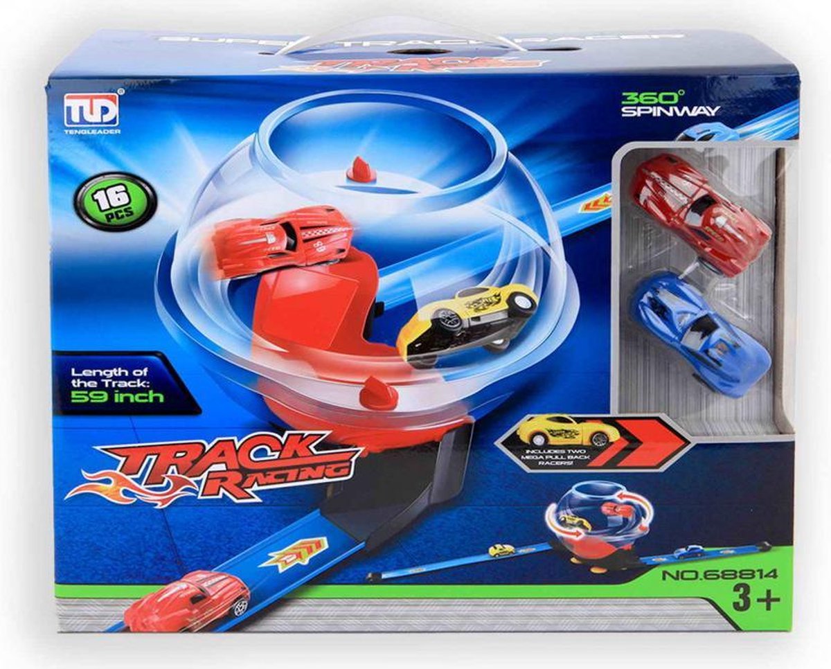 Jonotoys Lanceerbaan Track Racing Draaiton Jongens 16-delig