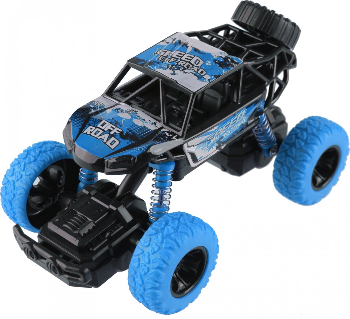 Jonotoys Monstertruck Extreme Pull Back 14 Cm Blauw