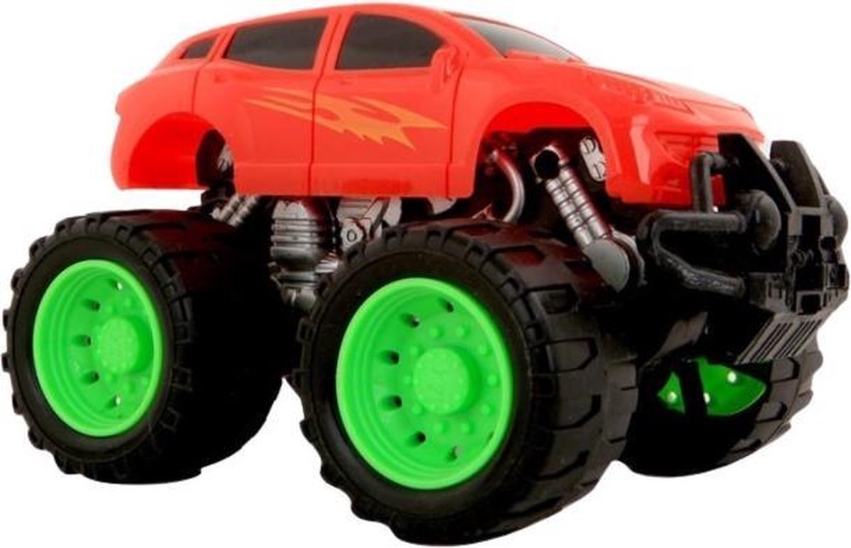 Jonotoys Monstertruck Off Road Jongens 14 Cm Rood/groen