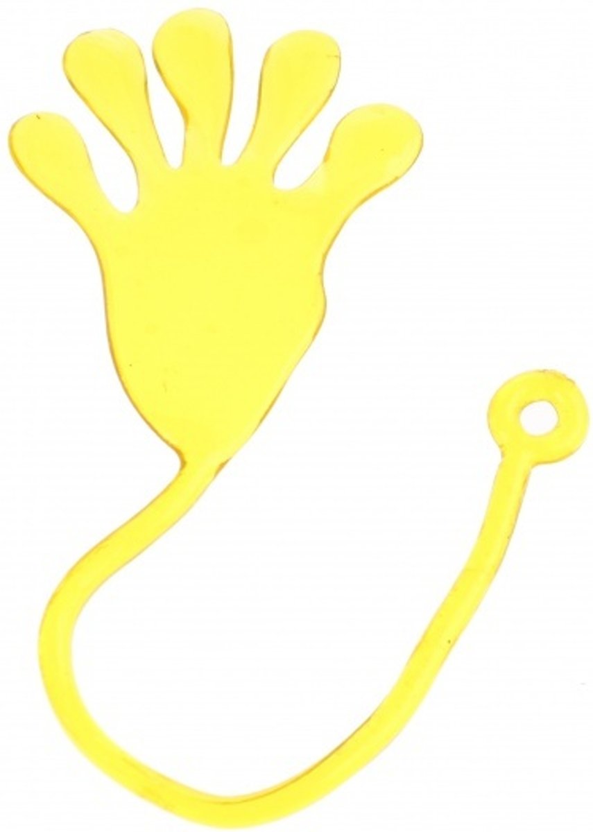 Jonotoys Plakhand Sticky-hand 10 Cm Geel