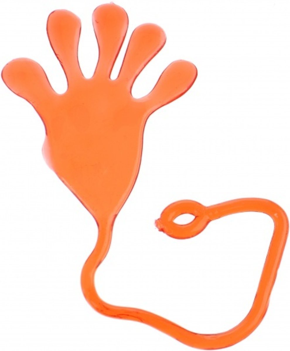 Jonotoys Plakhand Sticky-hand 10 Cm Rood