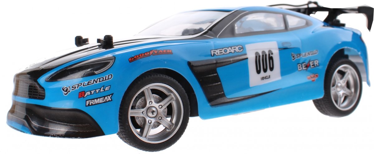 Jonotoys Raceauto Hot Racing Speedup 25 Cm Blauw 1:18