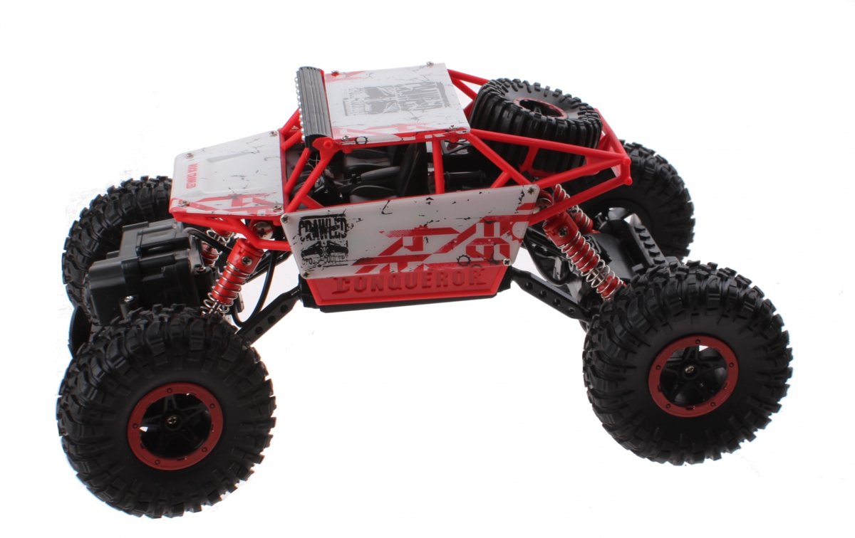 Jonotoys Rc Monstertruck 1:18 Rock Crawler 27 Cm Rood