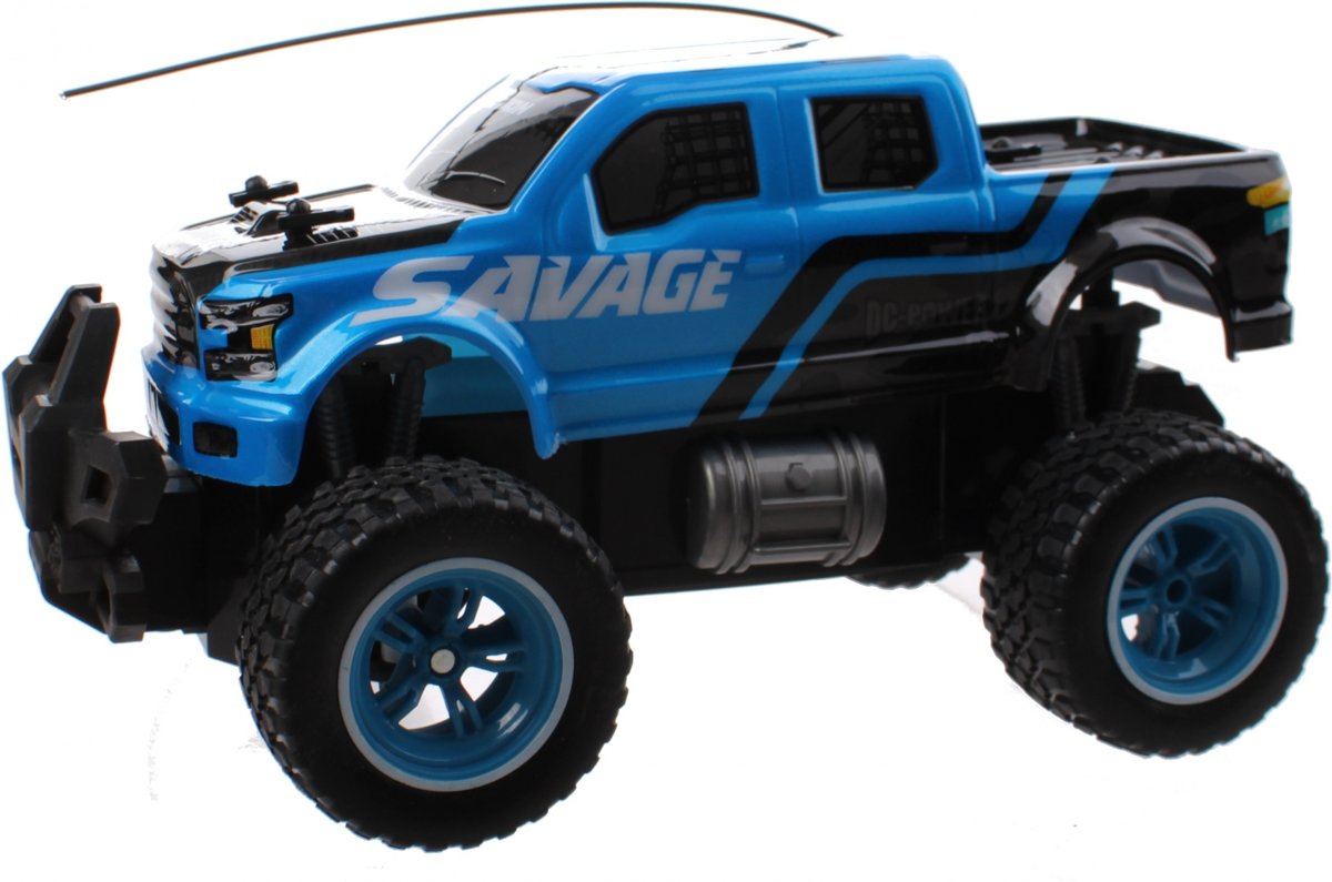 Jonotoys Rc Monstertruck Big Wheel 25 Cm Blauw