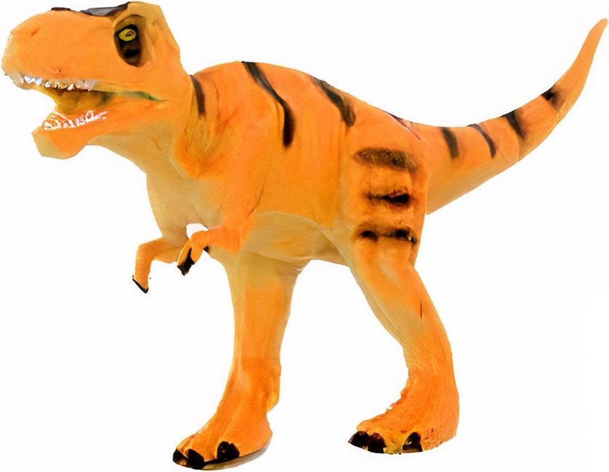 Jonotoys Speelfiguur Dinosaurus T-rex 15 X 6 X 10 Cm Oranje