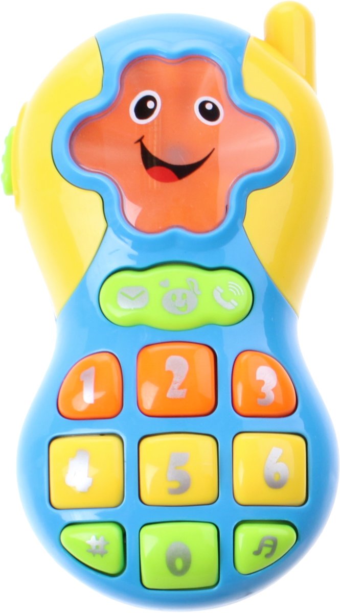 Jonotoys Speelgoedtelefoon 12,5 Cm Blauw/geel