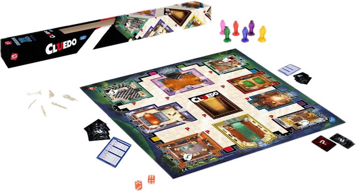 Jonotoys Speelmat Cluedo 61 X 61 Cm 47-delig