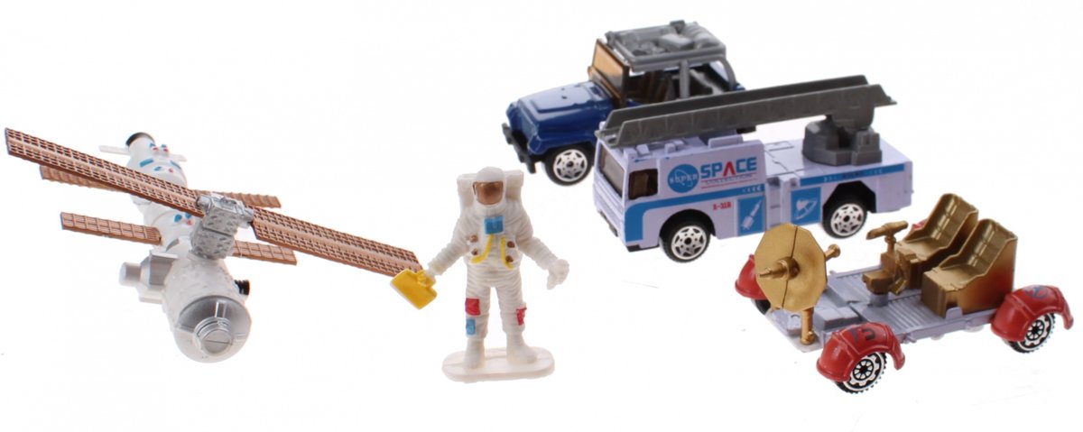 Jonotoys Speelset Space Team Die-cast/kunststof 12-delig