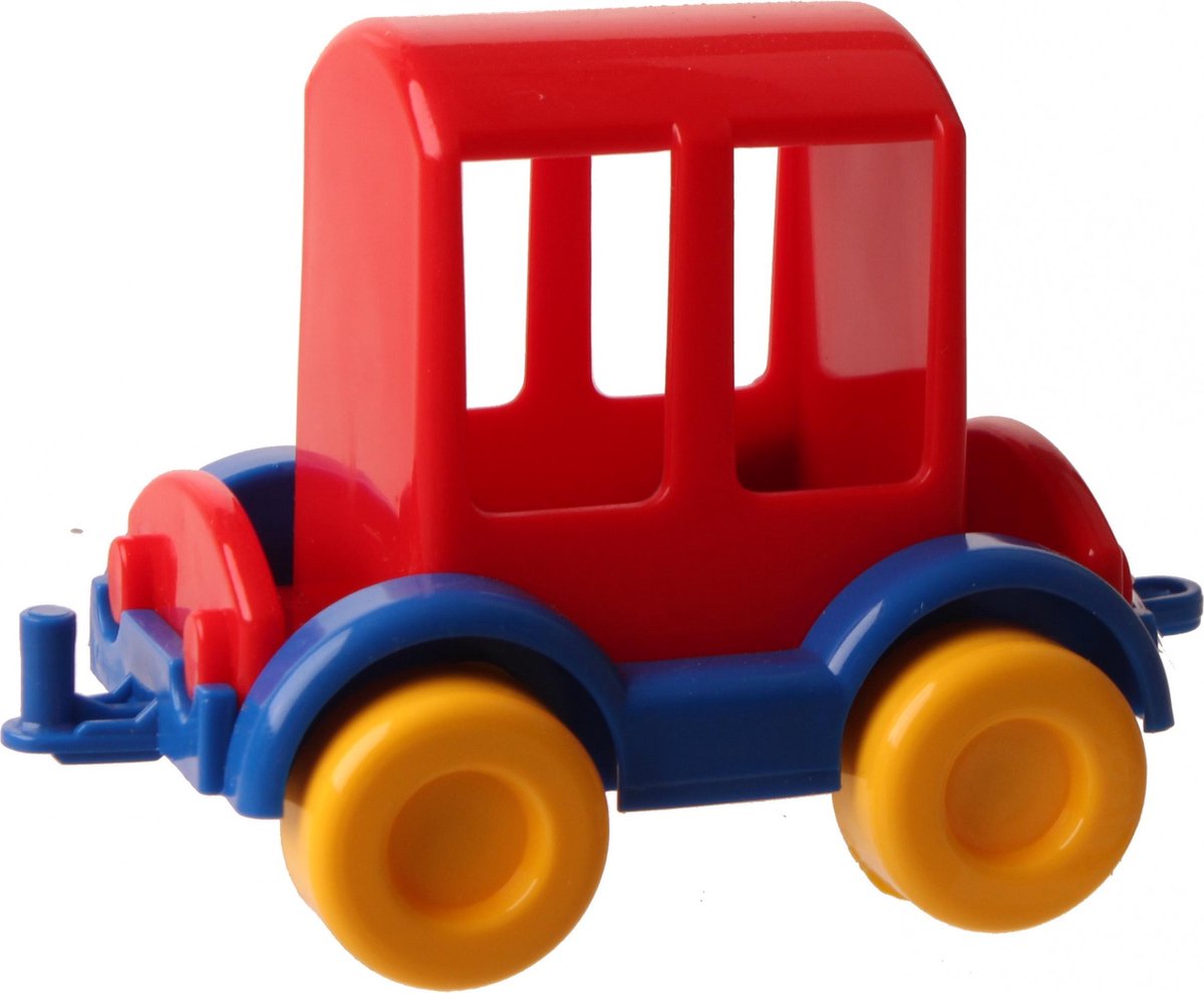 Jonotoys Treinwagon Junior 8 Cm Rood/blauw