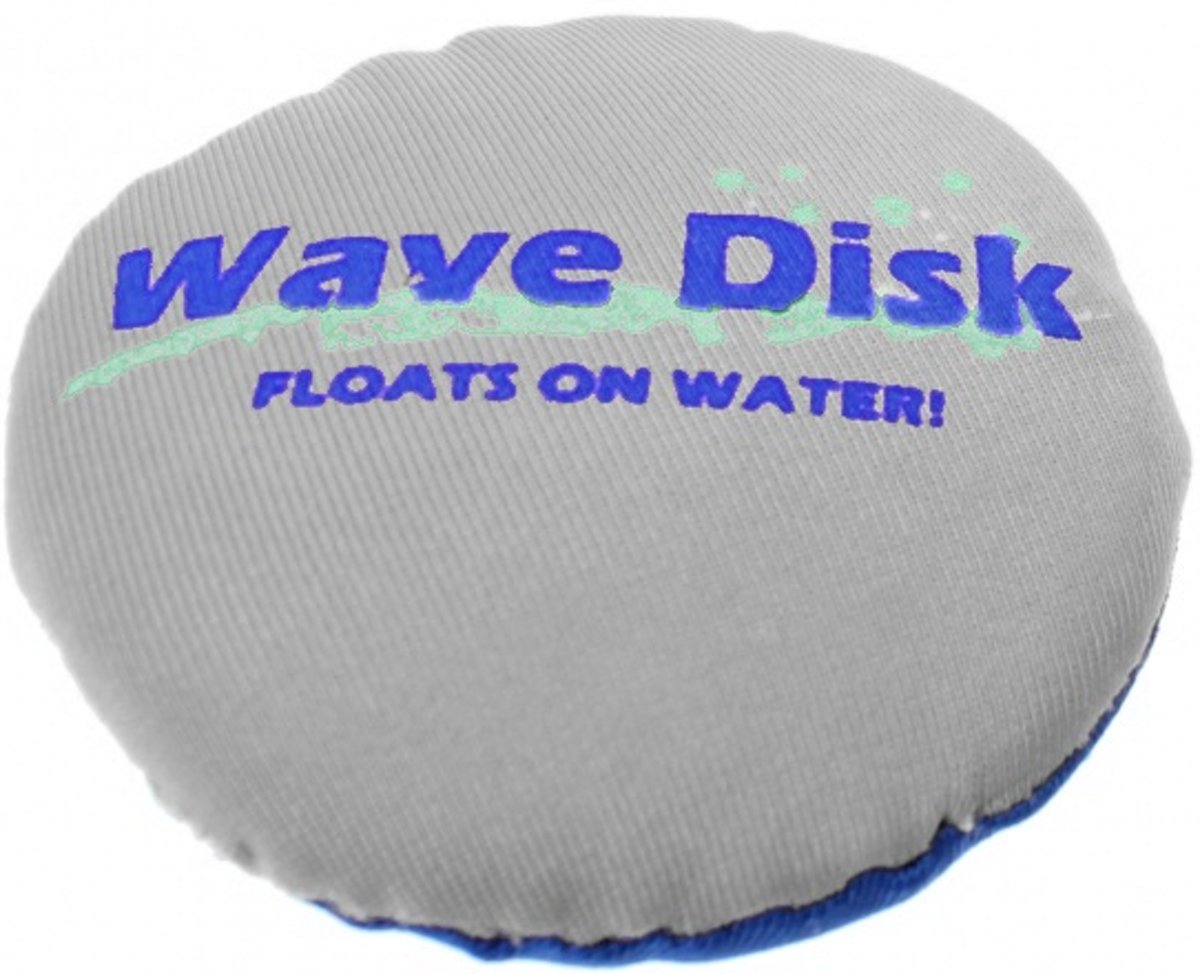 Jonotoys Wave Disk Grijs/blauw 7,5 Cm