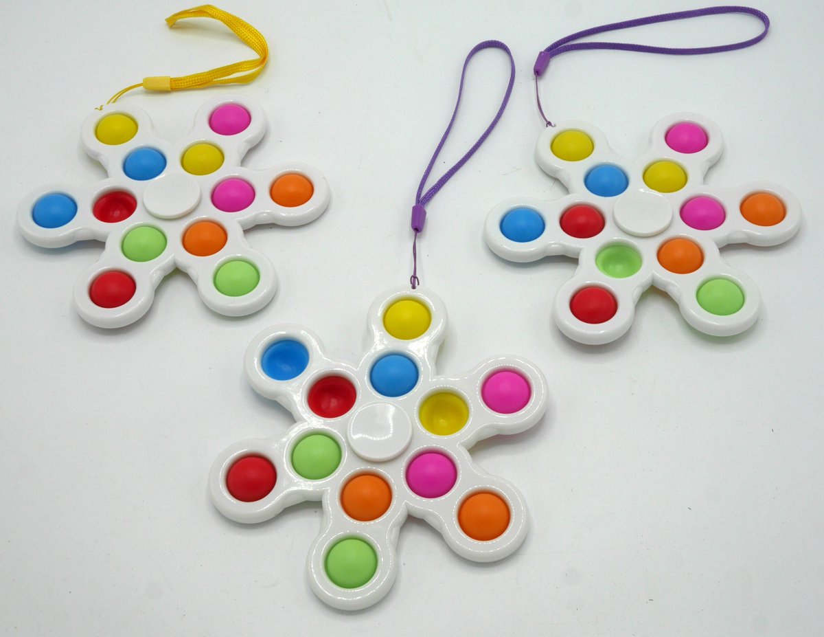 Magic   spinner 12 pops kristal per 3 stuks