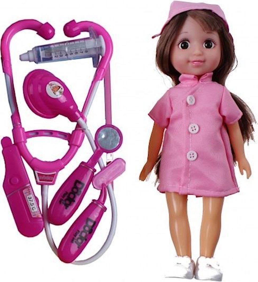 babypop dokter Plina 26 cm roze