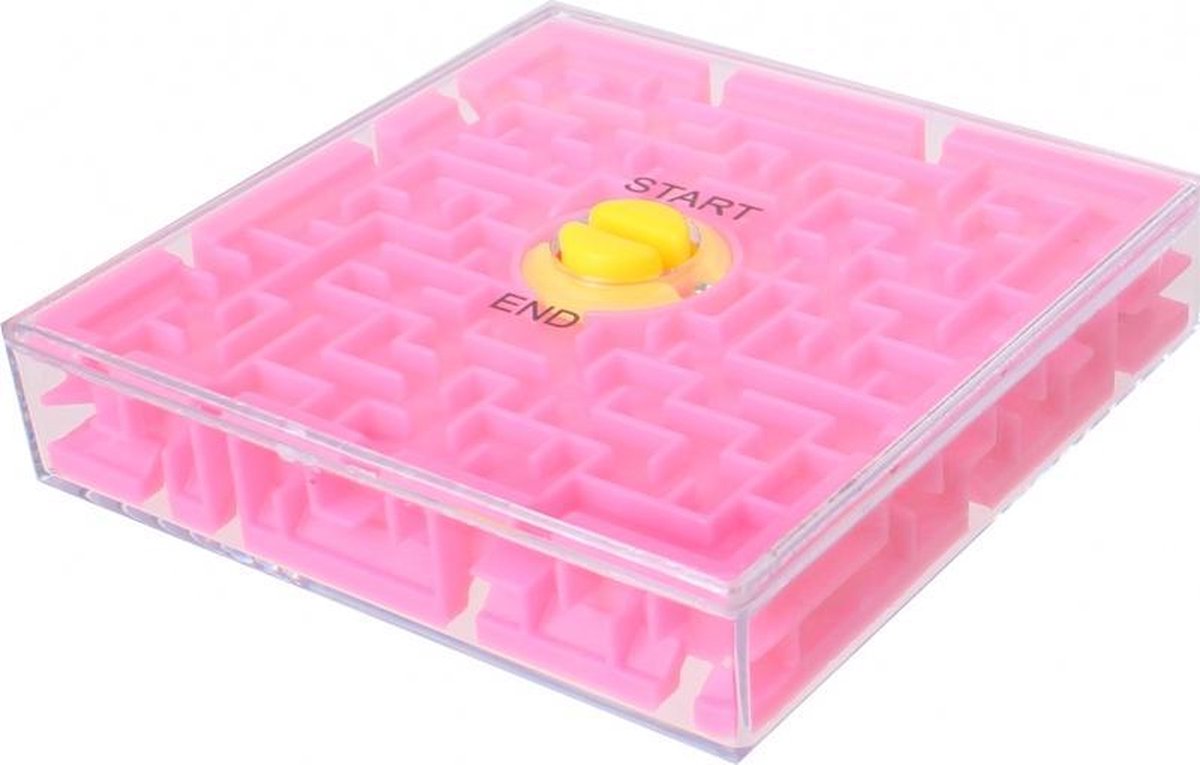 geduldspel Rotate Maze 6,5 cm roze