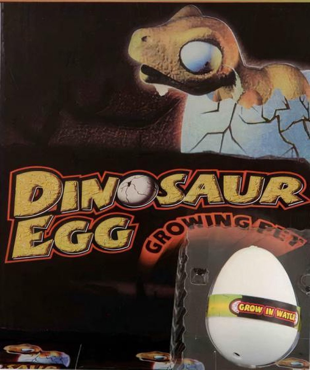 groei-ei dinosaurus jongens 6 cm wit