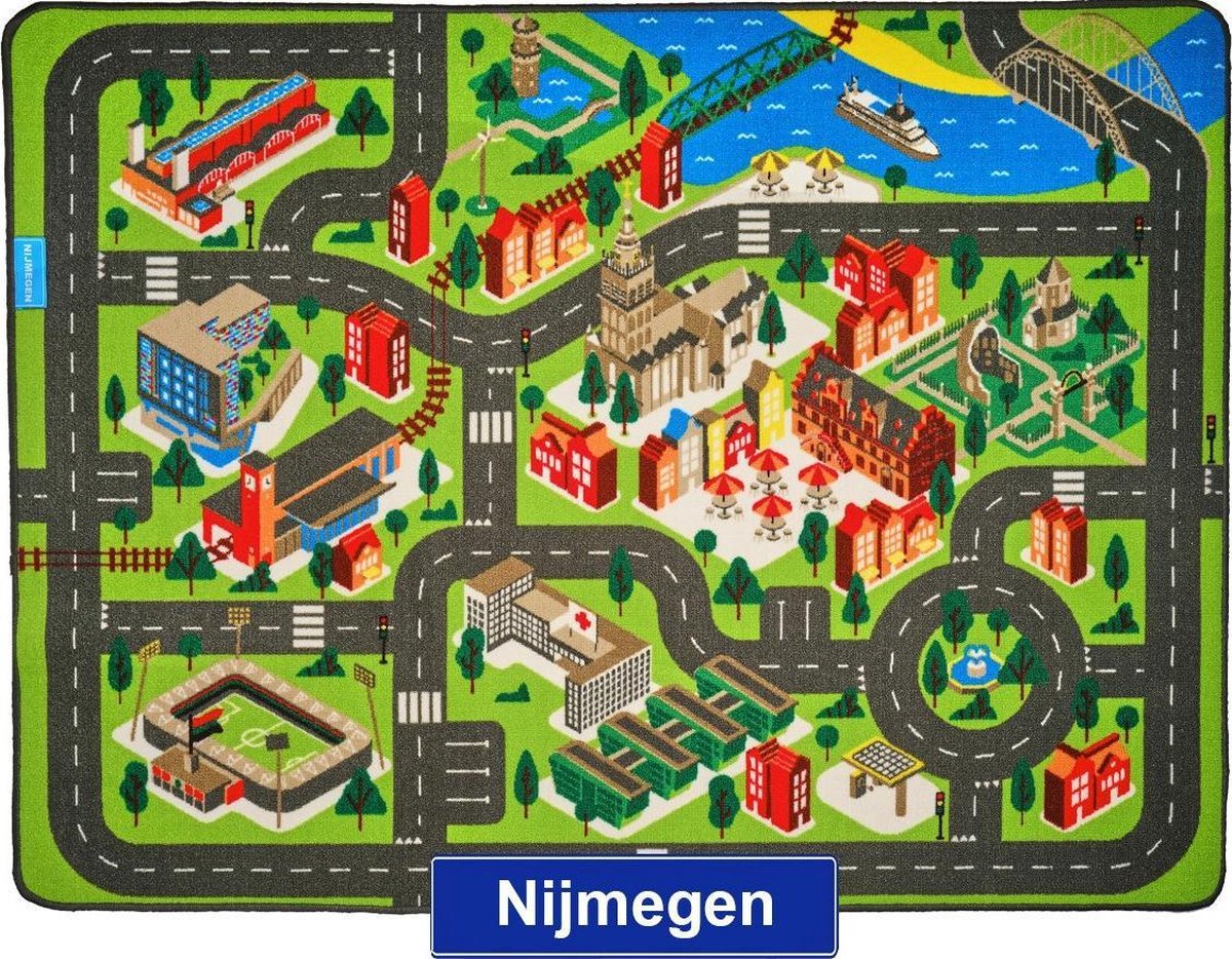 Jouw Speelkleed Nijmegen - Verkeerskleed - Speeltapijt