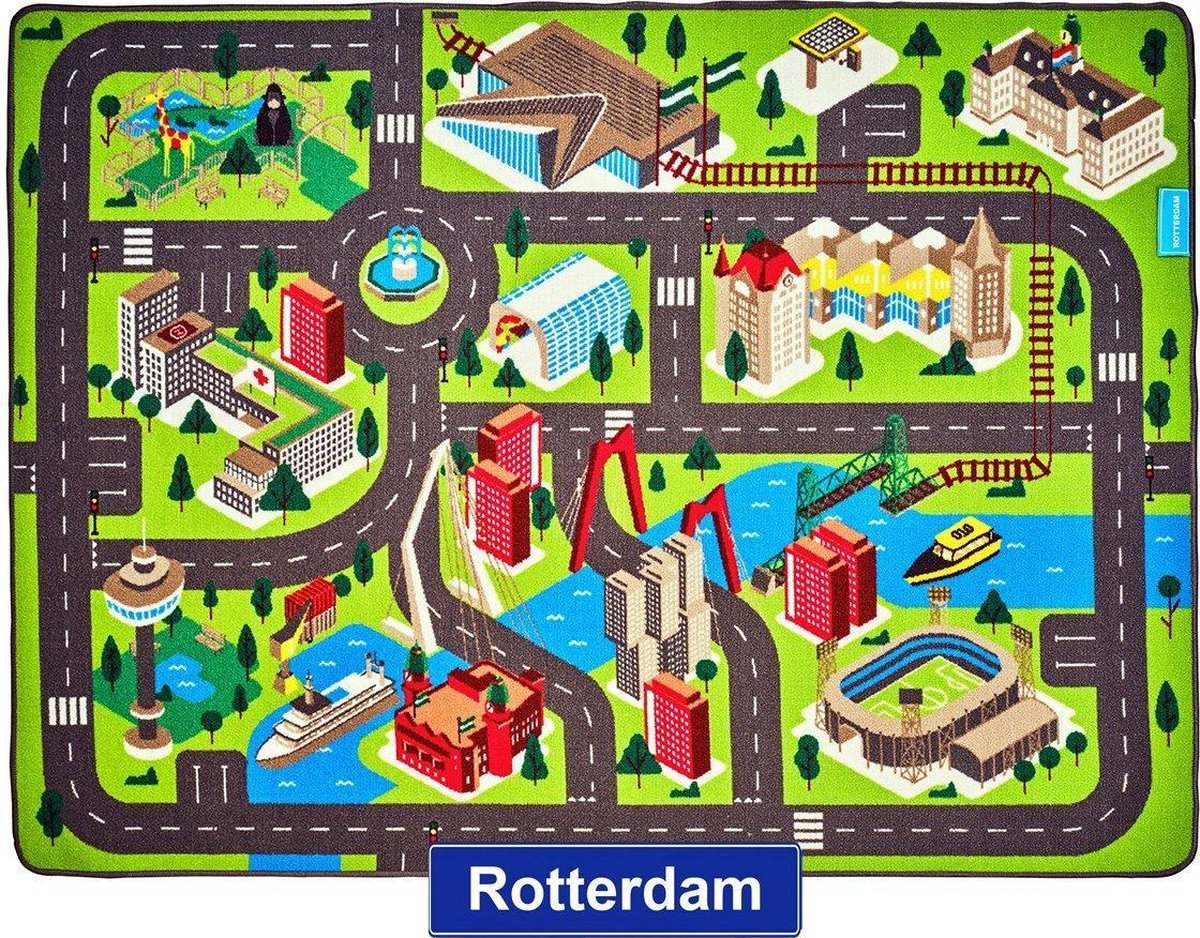 Jouw Speelkleed Rotterdam - Verkeerskleed - Speeltapijt