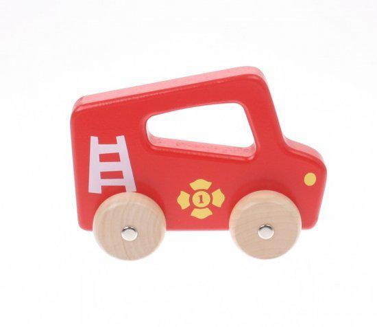 Joueco Houten auto rood