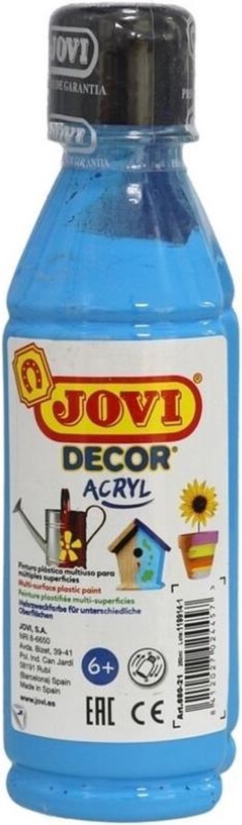 Jovi Acrylverf Decor 250 Ml Junior Acryl Blauw