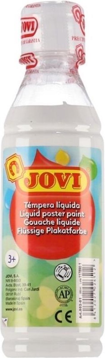 Jovi Plakkaatverf Junior 250 Ml Wit