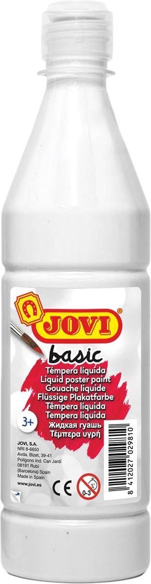 Jovi plakkaatverf, fles van 500 ml, wit