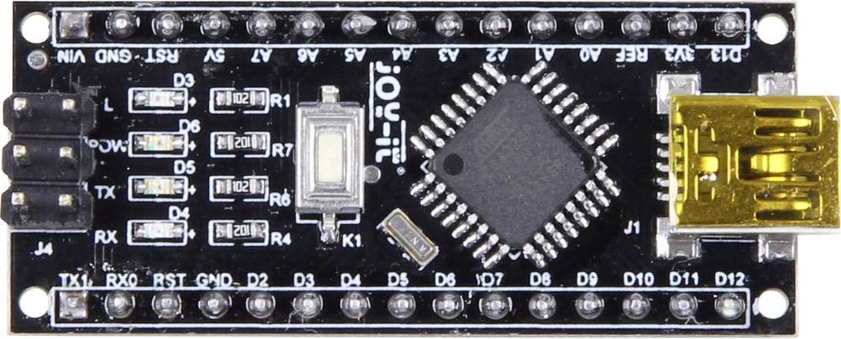 Joy-it Arduino Nano V3 Development-board ATMega328 Geschikt voor (Arduino boards): Arduino