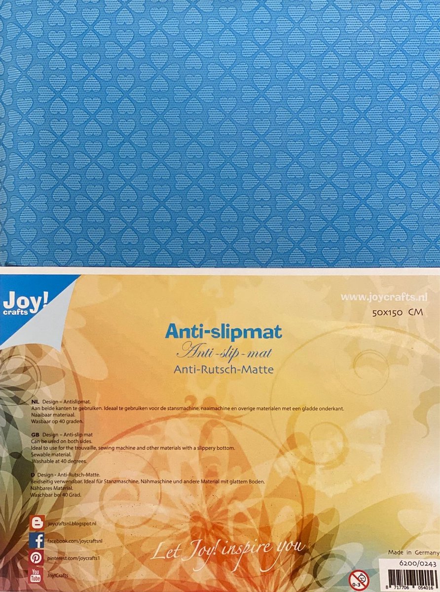 Joy!Crafts / Antislipmat / Naaibare Mat / Antisliponderlegger / 50x150 cm