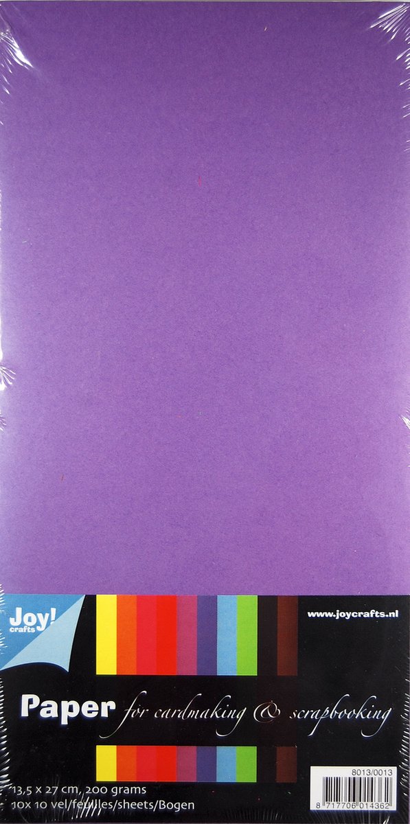 Joy!Crafts Cardstock Multicolor - 10x10 vel - 13,5x27 cm - 200 grs