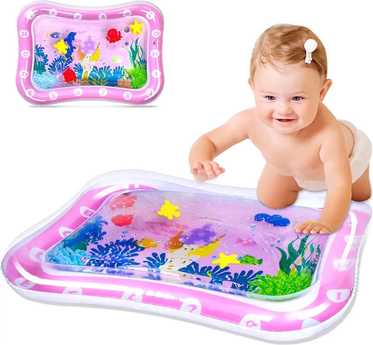 Joyha Baby Water Speelmat - 3 tot 18 maanden - Waterspeelgoed - Speelkleed - Strand Speelgoed - BabyGym -  Kraamcadeau - Aquamat