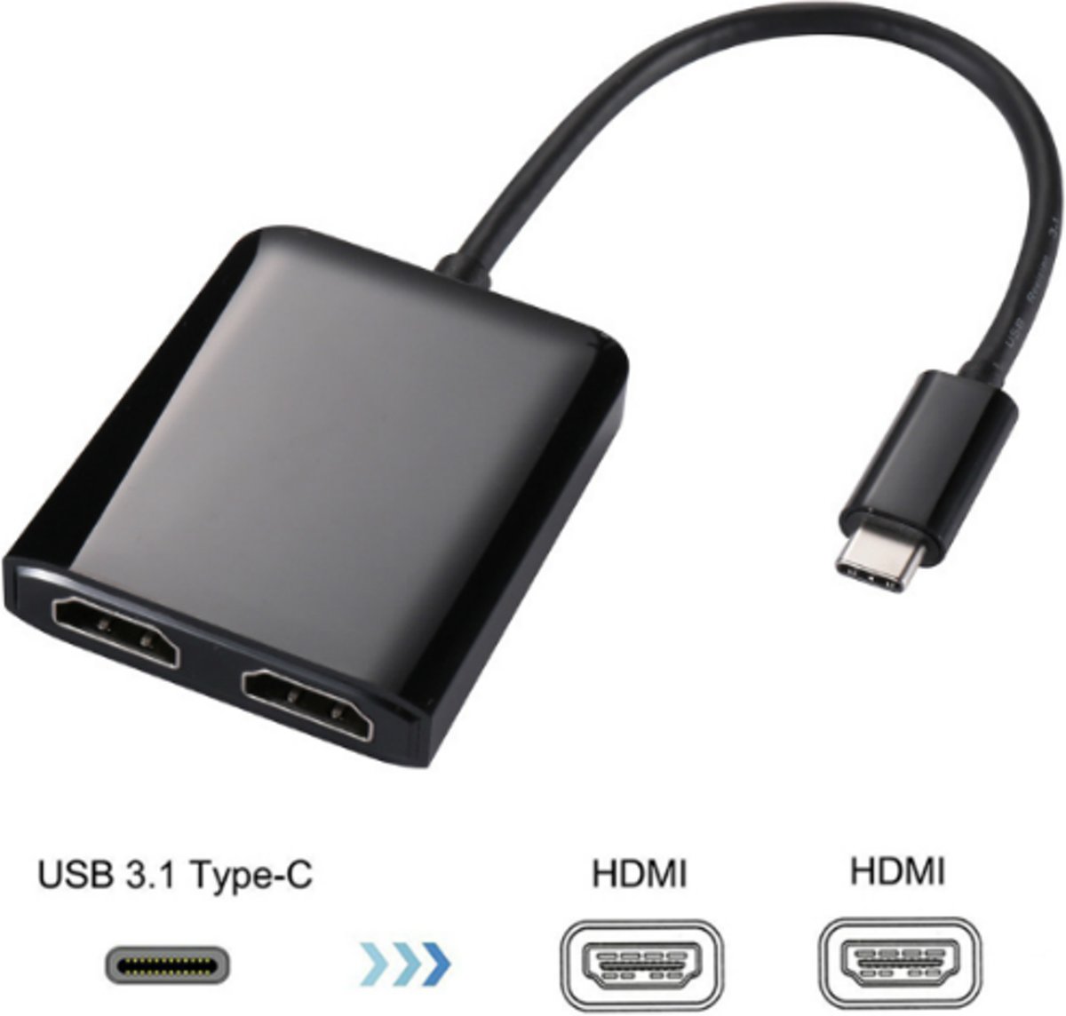 Jumalu USB-C naar HDMI splitter