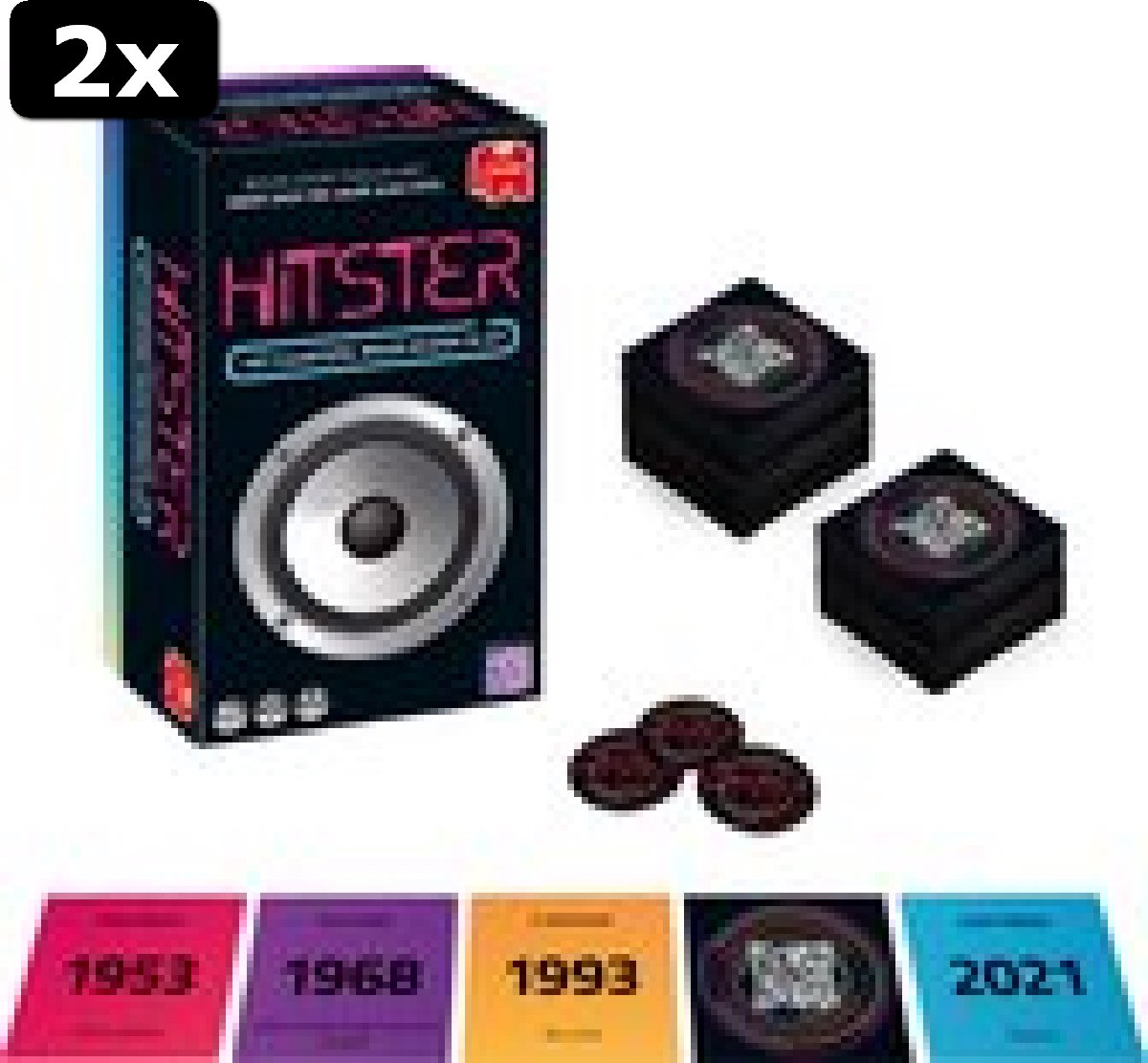 2x Hitster Partyspel - Kaartspel