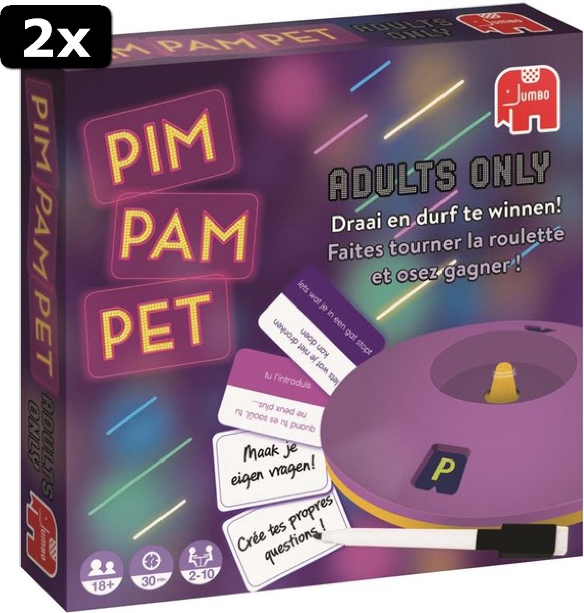 2x Pim Pam Pet Adults Only - Actiespel