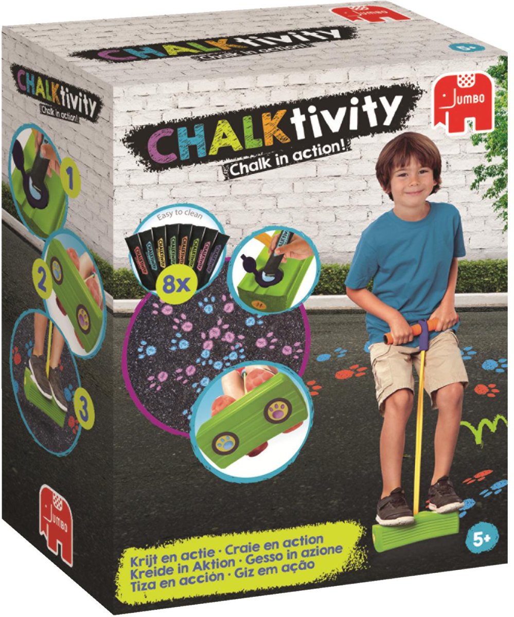 CHALKtivity Springstok met dierenpootafdruk