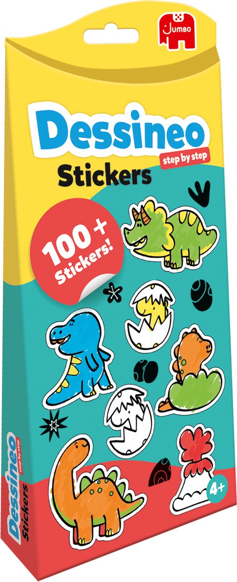 Dessineo Stickers Theme Pack - Dinos, 4Y+