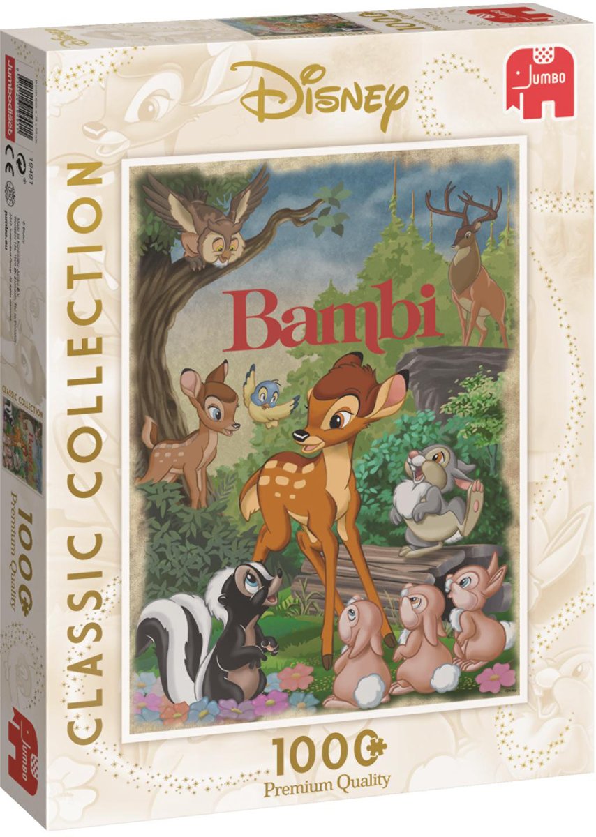 Disney Classic Collection Bambi Movie 1000 Stukjes Puzzel