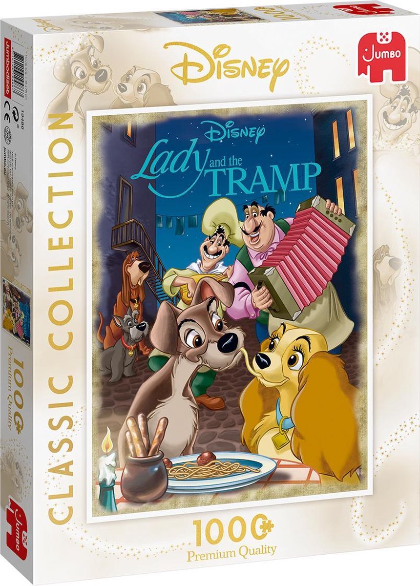 Disney Classic Collection Lady & The Tramp - Legpuzzel - 1000 stukjes