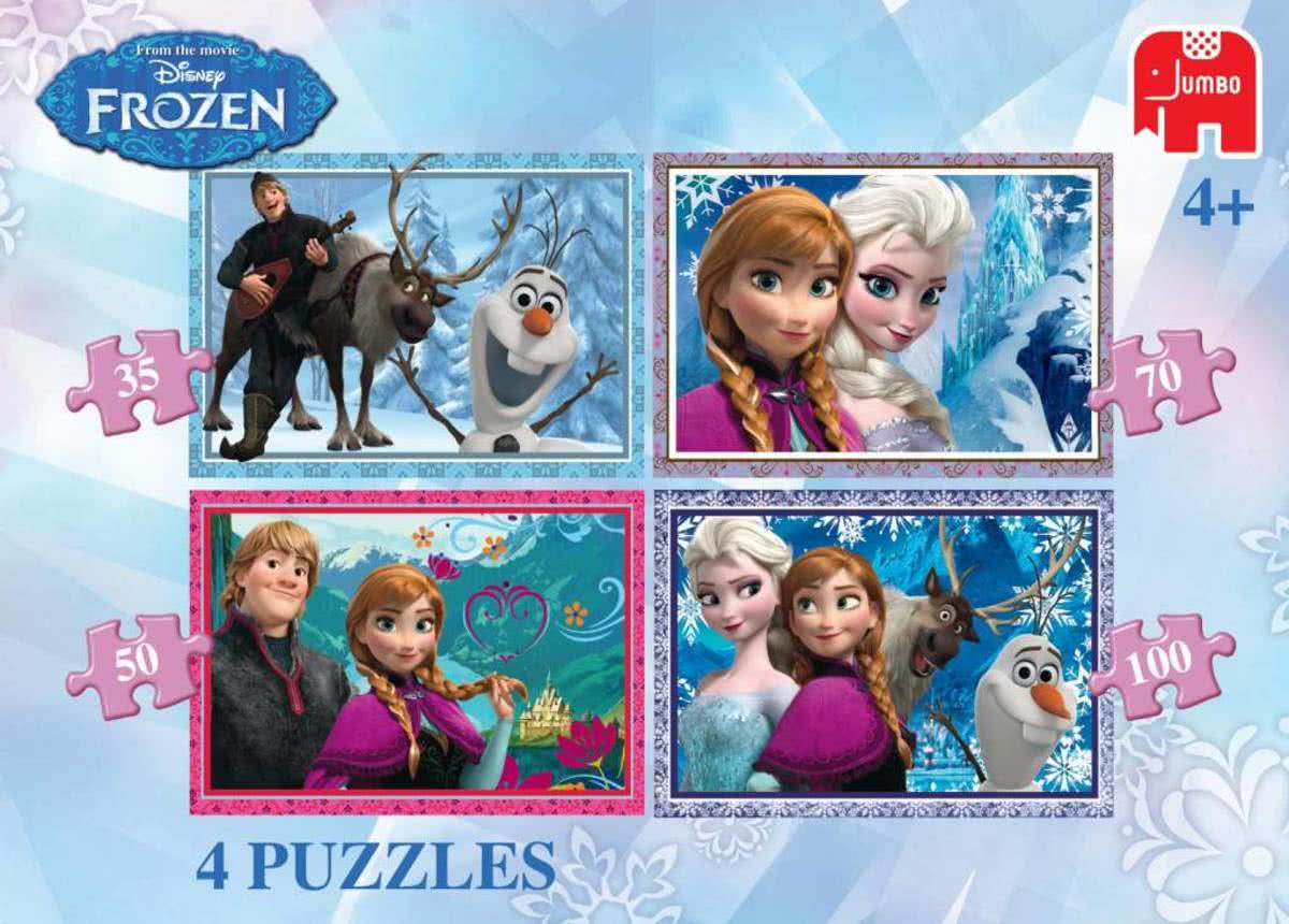 Disney Frozen 4 in 1 - Kinderpuzzel