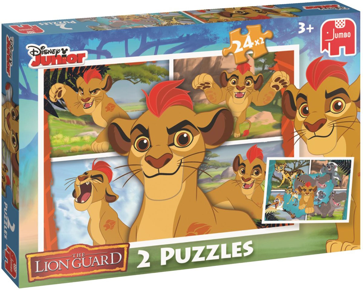 Disney The Lion Guard - 2in1 Puzzel - 2x24 Stukjes