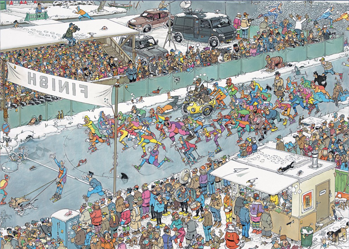 Elfstedentocht - Jan van Haasteren - puzzel van 1000 stukjes