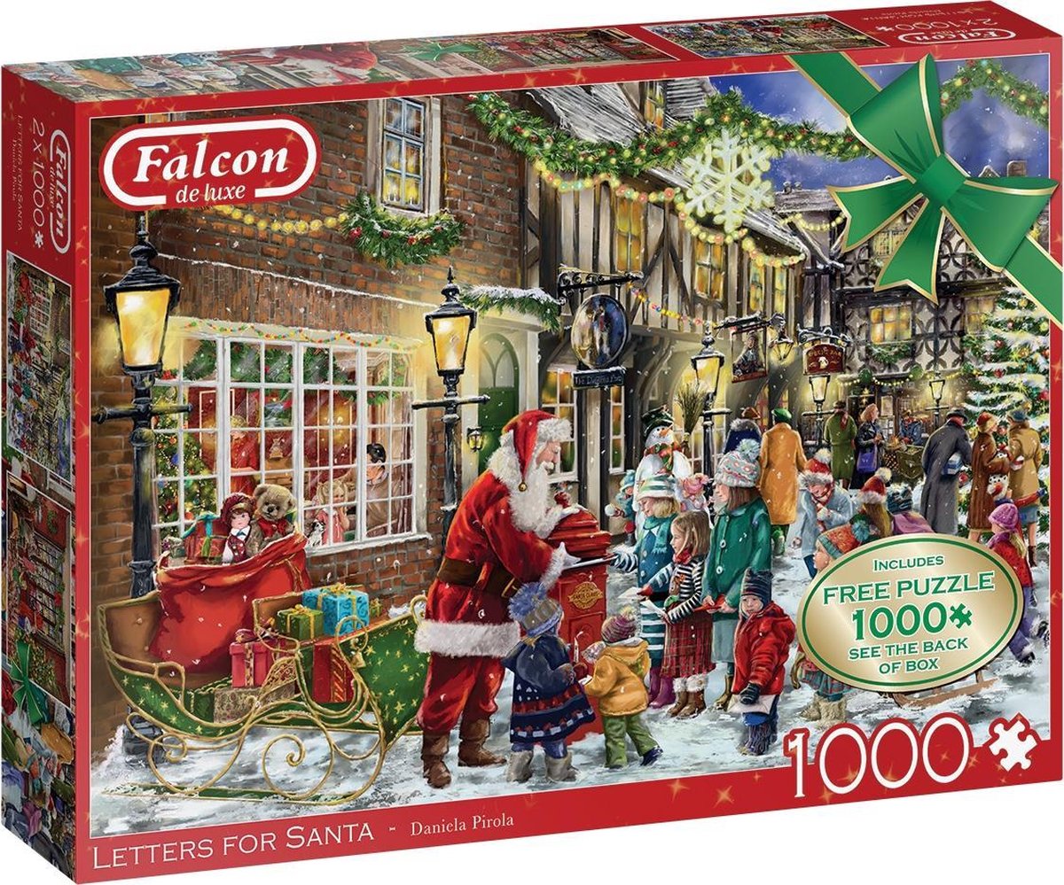 Falcon puzzel Letters for Santa - Legpuzzel - 2x1000 stukjes