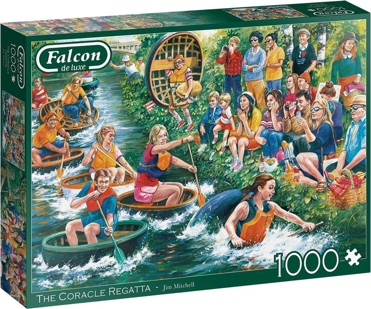 Falcon puzzel The Coracle Regatta - Legpuzzel - 1000 stukjes