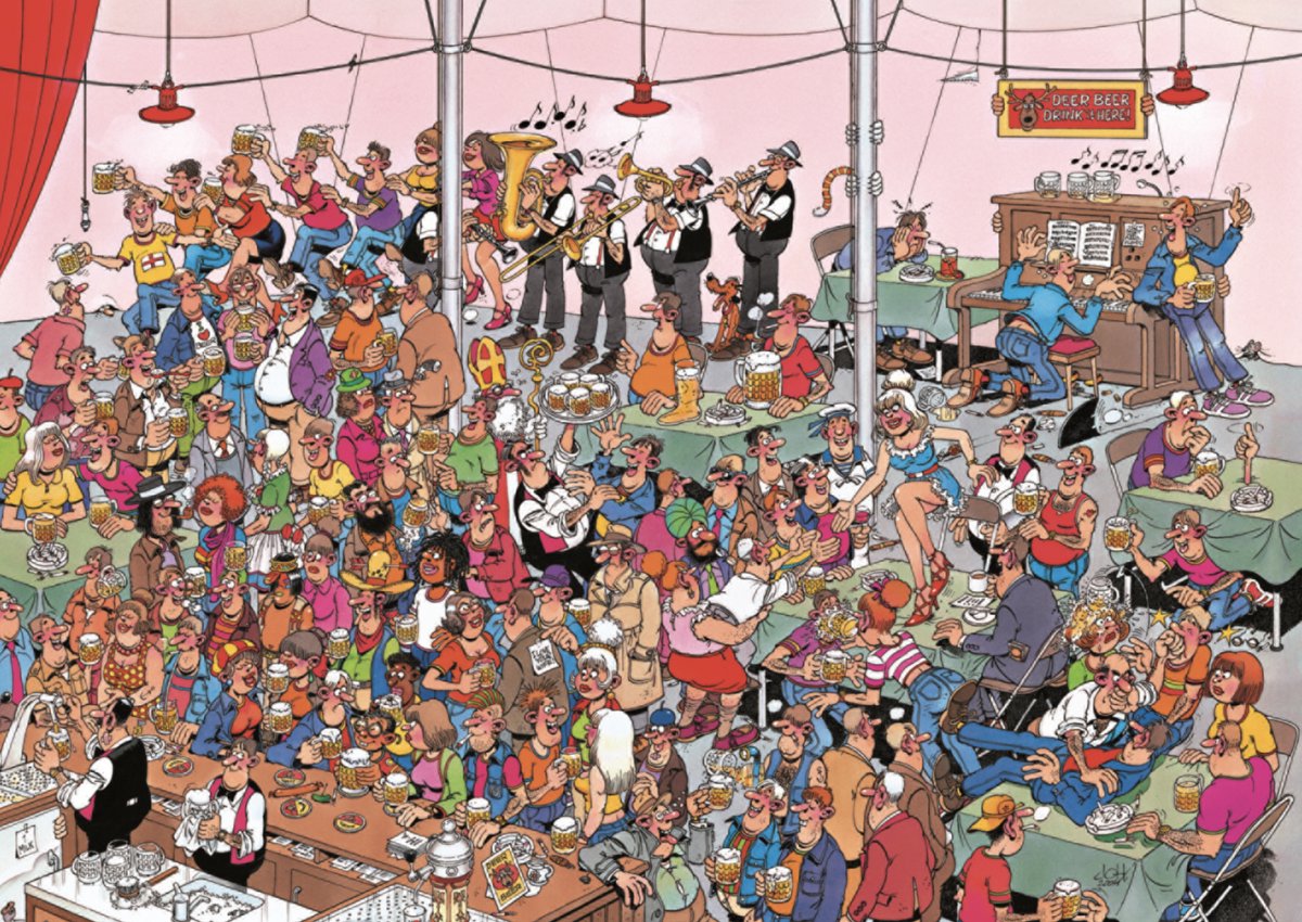 German Beer Party - Jan van Haasteren - puzzel van 1000 stukjes